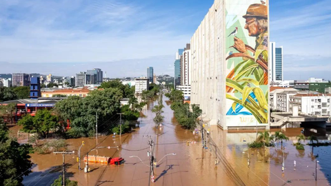Pessoas atingidas por enchentes ficam mais suscetíveis a contrair doenças - Imagem: Divulgação / Gustavo Mansur / Palacio Piratini / Agência Brasil