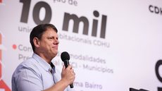 A força eleitoral de Guilherme Derrite é questionada, enquanto Tarcísio busca consenso entre os partidos para a candidatura - Imagem: PABLO JACOB / GOVERNO DE SP