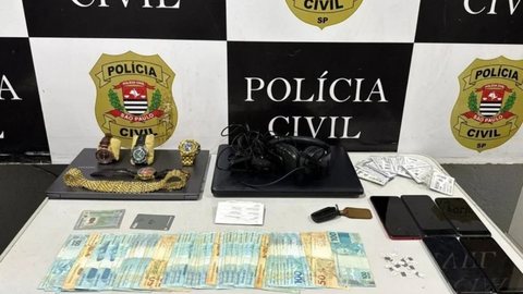 Suspeitos usavam mansão de alto padrão como base para golpes com cartões de crédito, resultando em prisões em flagrante - Imagem: Divulgação/Polícia Civil
