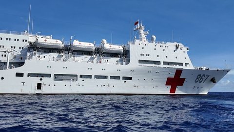 Navio-hospital chinês encerra estadia no Brasil após uma semana, mas sua verdadeira missão gera dúvidas entre autoridades - Imagem: Divulgação/Silk Road Ark, da Marinha chinesa
