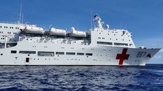 Navio-hospital chinês encerra estadia no Brasil após uma semana, mas sua verdadeira missão gera dúvidas entre autoridades - Imagem: Divulgação/Silk Road Ark, da Marinha chinesa