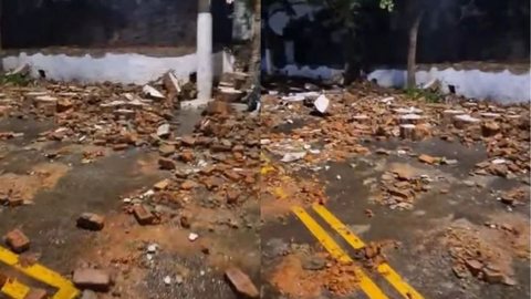 A Prefeitura de São Paulo deve aprovar o plano emergencial para a reconstrução do muro do Cemitério Quarta Parada - Imagem: Reprodução/ Instagram
