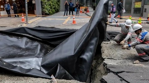 As autoridades continuam a investigar a origem dos gases que causaram a explosão na Rua da Consolação, em São Paulo - Imagem: Reprodução/Paulo Pinto/Agência Brasil