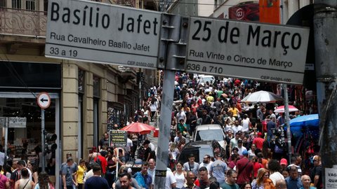 Rua 25 de Março - Imagem: Reprodução / Agência Brasil / Paulo Pinto