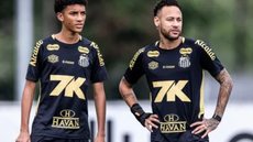 Após desentendimento, Neymar e Robinho Jr. se desculpam e encerram polêmica no Santos - Imagem: Reprodução/Raul Baretta/ Santos FC