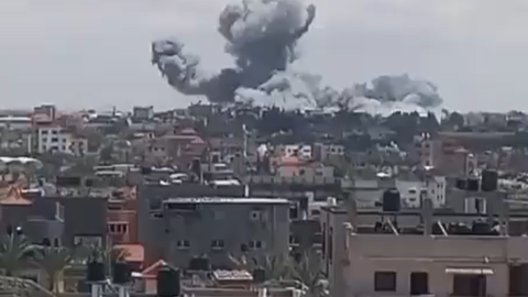 Israel bombardeia Rafah após ordem de evacuação - Imagem: reprodução Twitter@soupalestina