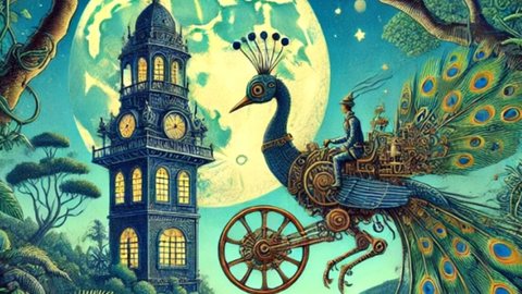 O “Pavão Misterioso”, história do cordel brasileiro (Imagem por IA) - Imagem: Reprodução