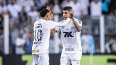 Neymar comemora gol de empate do Santos com Adonis - Reprodução/SantosFC