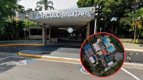 O Clube fui fundado pelas Forças Armadas logo após o período de Ditadura no Brasil - Imagem: reprodução Google Maps