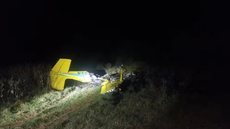 Aeronave caiu nas proximidades da Fazenda Barra Mansa, conhecida por ter sido cenário da novela Pantanal - Imagem: Divulgação / Polícia Civil-MS