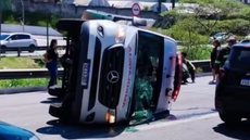 Acidente com ambulância deixa oito feridos no ABC - Imagem: Reprodução / Redes Sociais