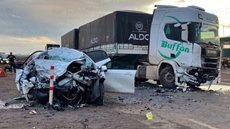 Acidente fatal mata avó e netas em Nova Mutum - Imagem: Reprodução / RD News