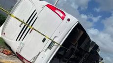 Urgente: ônibus com turistas brasileiros capota em Punta Cana e deixa mortos - Imagem: reprodução Twitter @impactord1