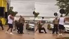 Agente de trânsito é brutalmente agredido por motorista no meio da rua por motivo absurdo - Imagem: reprodução