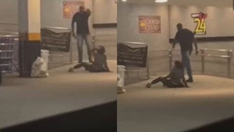 VÍDEO - Mulher é agredida e humilhada por funcionários de supermercado de SP - Imagem: reprodução