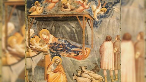 A Natividade, de Giotto ( c. 1303 – 1305 ) - Imagem: Reprodução