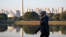 Nesta sexta-feira (18), São Paulo terá clima típico de inverno, com sol predominante e sensação de abafamento durante o dia - Imagem gerada por IA