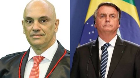Alexandre de Moraes envia à PGR ação contra Bolsonaro por ligar Covid à Aids - Imagem: reprodução TSE / Instagram @jairmessiasbolsonaro