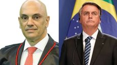Alexandre de Moraes envia à PGR ação contra Bolsonaro por ligar Covid à Aids - Imagem: reprodução TSE / Instagram @jairmessiasbolsonaro