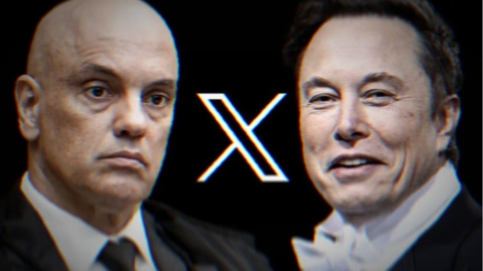 Alexandre de Moraes e Elon Musk. - Imagem: Reprodução | YouTube - Metrópoles