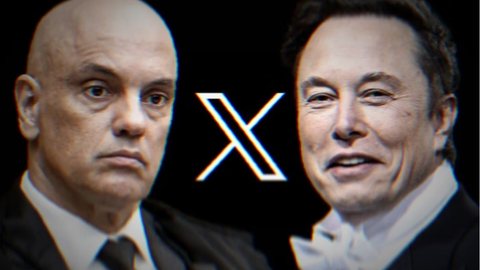 Alexandre de Moraes e Elon Musk. - Imagem: Reprodução | YouTube - Metrópoles