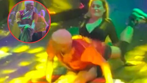 VÍDEO - Andressa Urach choca com dança sensual e tapa na cara em show de MC Pipokinha - Imagem: reprodução redes sociais
