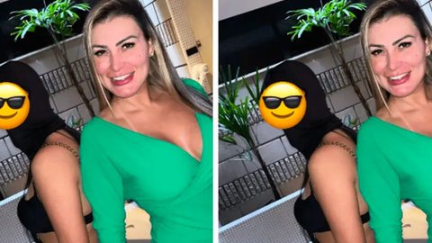 Andressa Urach realiza fetiche lésbico e revela que filho fez filmagem em motel - Imagem: reprodução Instagram