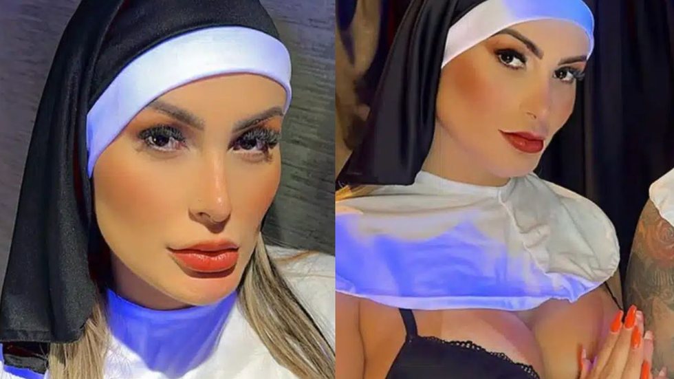 Ex-pastora relata momento inusitado ao gravar pornô com Andressa Urach: "Deus no motel" - Imagem: Reprodução/Instagram