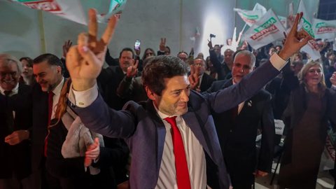 André Ventura tem o desafio de reverter um quadro de 60% de rejeição no segundo turno - Reprodução / Tiago Petinga, Lusa