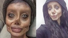 'Angelina Jolie Zumbi' revela seu verdadeiro rosto pela primeira vez após sair da prisão - Imagem: reprodução/Instagram