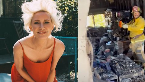 Anne Heche: Novo vídeo chocante mostra interior de casa destruída por carro guiado pela atriz no acidente - Imagem: reprodução Instagram @anneheche / TMZ