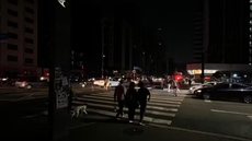 Apagão na Avenida Paulista - Imagem: Reprodução / Matheus Moreira / g1