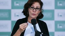 Deputada Carla Zambelli durante coletiva na Câmara dos Deputados - Imagem: Reprodução / Agência Brasil / Lula Marques