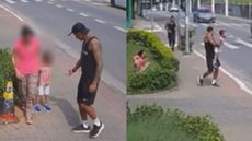 Após rave, homem impede sequestro de criança de 3 anos em SP - Imagem: Reprodução | Câmeras de segurança