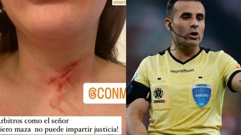 Árbitro de Del Valle x Flamengo é exposto nas redes sociais por ex-esposa em acusação gravíssima - Imagem: reprodução