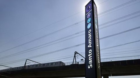 Estação Santo Amaro da Linha 5-Lilás - Imagem: Divulgação / Viamobilidade