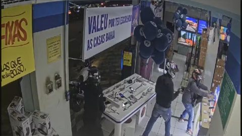Criminosos atacam loja da Casas Bahia em São Paulo - Imagem: Reprodução / Redes Sociais