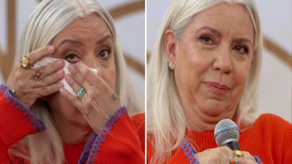 Astrid Fontenelle chorou no programa ao recordar ataque racista contra o filho, Gabriel - Imagem: Reprodução/TV Globo