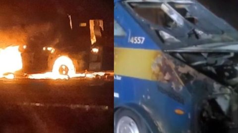 Ataque a carro-forte causa pânico e deixa feridos em rodovia paulista - Imagem: Reprodução/Comando VP 190