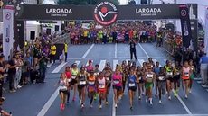 Atletas iniciam percurso da 99ª edição da São Silvestre - Imagem: Reprodução / Rede Globo