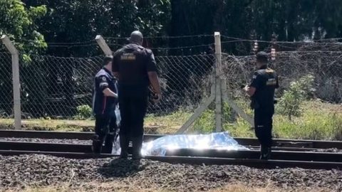 Trem atropela homem perto de estação ferroviária em São Carlos. - Imagem: Reprodução/Redes Sociais.