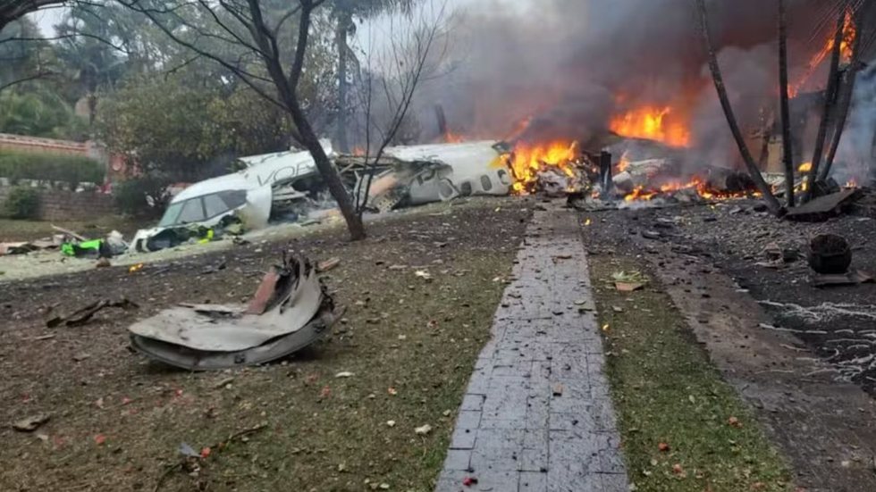 Avião com 58 passageiros cai em Vinhedo, interior de SP - Imagem: Reprodução / Arquivo pessoal / Claudia Vitorino