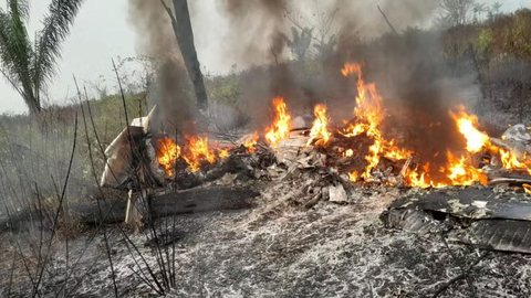 AGORA: avião cai em Mato Grosso e deixa cinco mortos; veja vídeos - Imagem: Reprodução/Redes Sociais