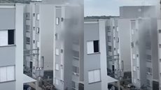 Idosos arriscam a vida após neta provocar incêndio no apartamento. - Imagem: reprodução I Youtube UOL