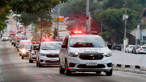 Ação mobilizou efetivo, Canil e Águia para combater o crime organizado - Imagem: Divulgação | PMSP
