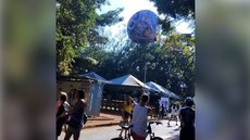 Balão cai dentro do Ibirapuera e assusta visitantes em SP - Imagem: Reprodução / Redes Sociais