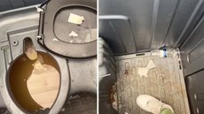Banheiros químicos lotados e com forte odor geram filas e reclamações de foliões durante o megabloco no Ibirapuera, na Zona Sul de São Paulo. - Imagem: g1