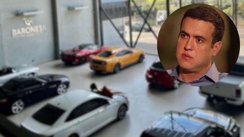 Baronesa Motors vendia carros de luxo e pertencia ao policial delatado por Antonio Vinícius Gritzbach - Imagem: Reprodução / redes sociais | Reprodução / Record TV