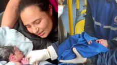 O bebê nasce em um ônibus de Curitiba com a ajuda do motorista e de passageiros - Imagem: reprodução redes sociais
