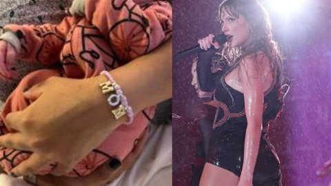 Bebês nascidos no mesmo dia de Taylor Swift ganham pulseiras da amizade - Imagem: Reprodução/ Instagram @taylorswift @readinghospital